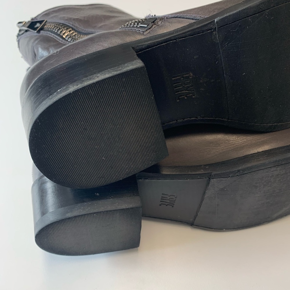 $358 Frye Demi Zip Bootie - Charcoal (Retail $358) - Picture 9 of 13